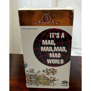 Its a Mad Mad Mad Mad World VHS 2 Tape Set Widescreen Spencer Tracy Ethel Merman